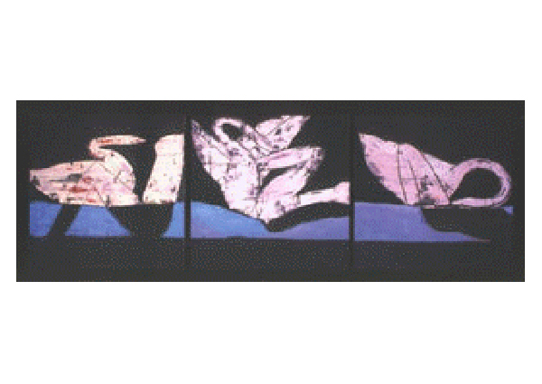 Michael C. Spafford | Leda & the Swan (triptych) 